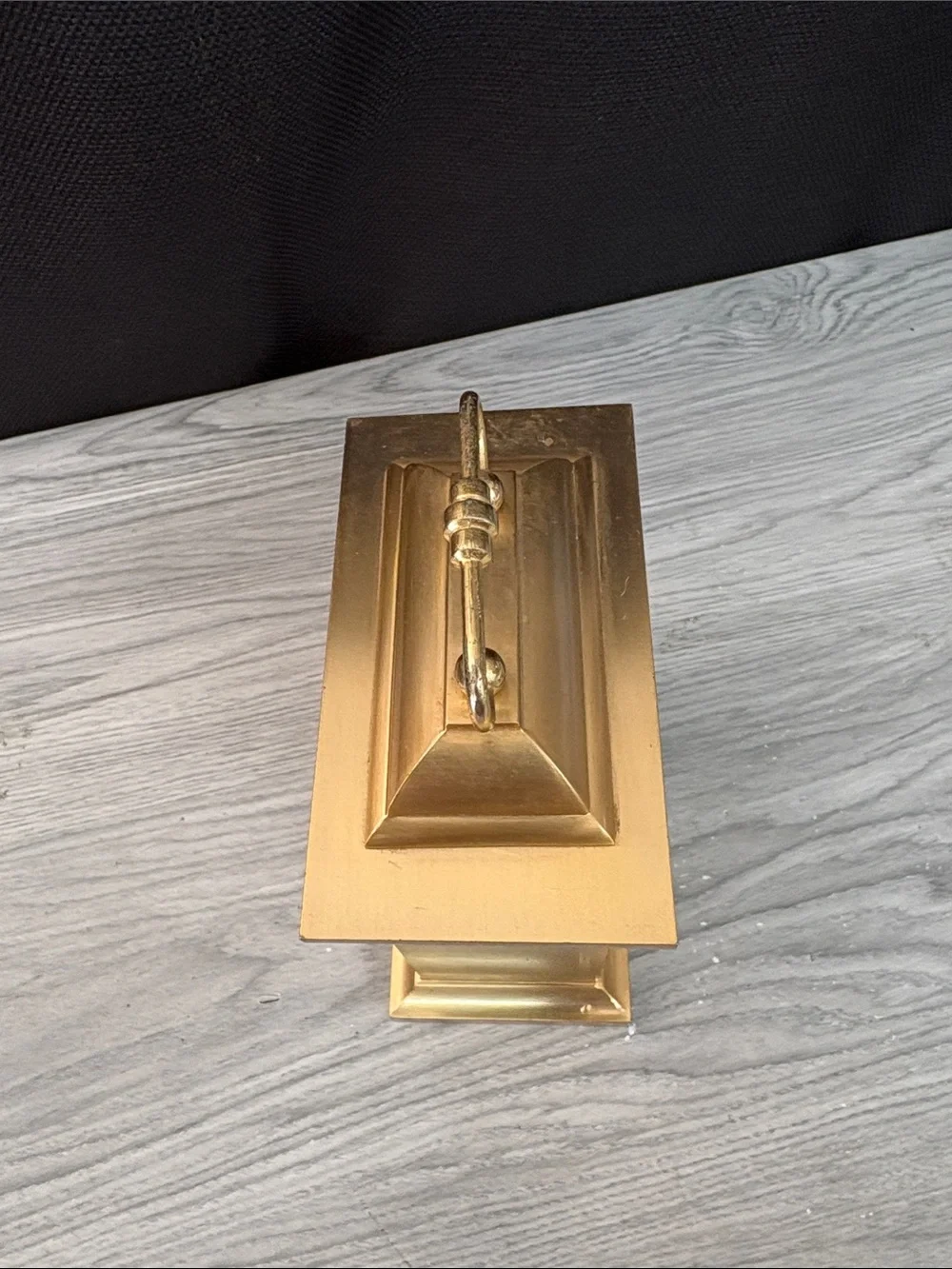 Precious Moments Gold Tabletop Carriage Clock with Illustrated Dial